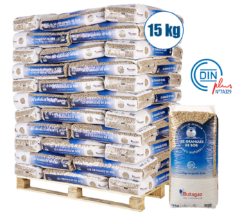 Butagaz Holzpellets – 66 × 15 kg Palette
