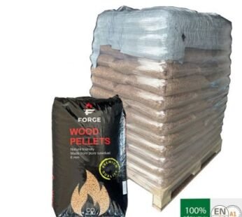 Forge Premium Holzpellets – 84 × 15 kg Palette (1260 kg) – 100 % Nadelholz, ENplus A1