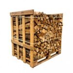 Halbpalette Hartholz 25 cm – Mischung Eiche, Buche, Hainbuche & Esche – 1 M³ – 1,5 Ster – luftgetrocknet