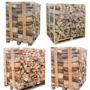 4 Paletten de 12 Ster de Holzscheite 25 cm – Kaminholz Hartholz (Eiche, Hainbuche, Buche, Esche)