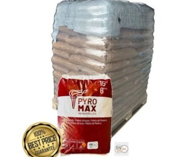 PYRO MAX Holzpellets – 78 × 15 kg Palette (1.170 kg) – 100 % Nadelholz, ENplus A1