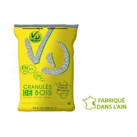 VERTDESHY Holzpellets – Sack oder lose Ware – 100 % Nadelholz, ENplus A1 & DINplus