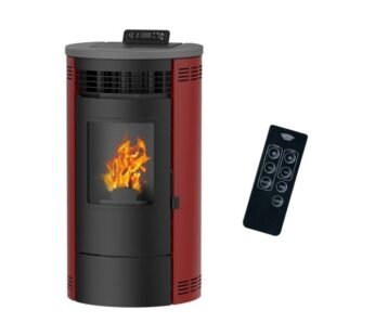 Sannover Luft-Pelletofen Flavia 9,5 kW Bordeaux