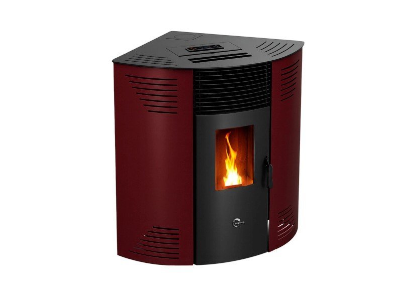 Sannover Eck-Pelletofen Iseos 12,2 kW Bordeaux