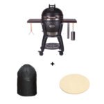 Monolith Kamado-Grill-Set Avantgarde 55 – mit Abdeckhaube und Pizzastein