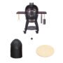 Monolith Kamado-Grill-Set Avantgarde 55 – mit Abdeckhaube und Pizzastein