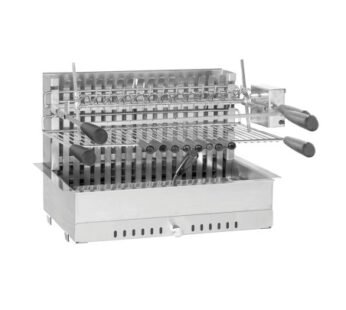 Forge Adour Holzkohlegrill Grillrost 66 cm Edelstahl – mit Drehspieß