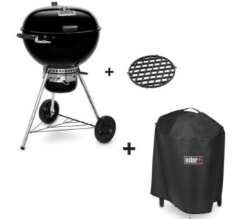 Weber Holzkohlegrill-Set Master-Touch 5775 mit Abdeckhaube