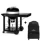 Napoleon Holzkohlegrill-Set Kettle PRO mit Wagen 57 cm mit Abdeckhaube