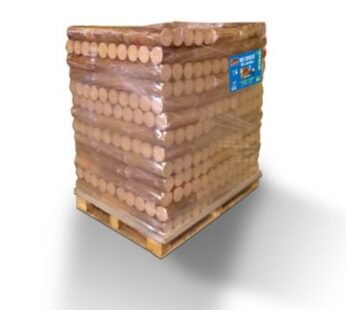 Woodstock Holzbriketts – Palette mit 104 Paketen zu je 5 Briketts – gebrauchsfertig