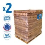 Woodstock Holzbriketts – 2 Paletten – je 104 Pakete mit 5 Briketts – gebrauchsfertig