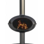 Invicta BRIO Holzofen – 7 kW – Anthrazit, mit Standfuß