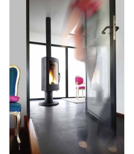 Invicta PHAROS Holzofen – 12 kW – Gusseisen, Anthrazit