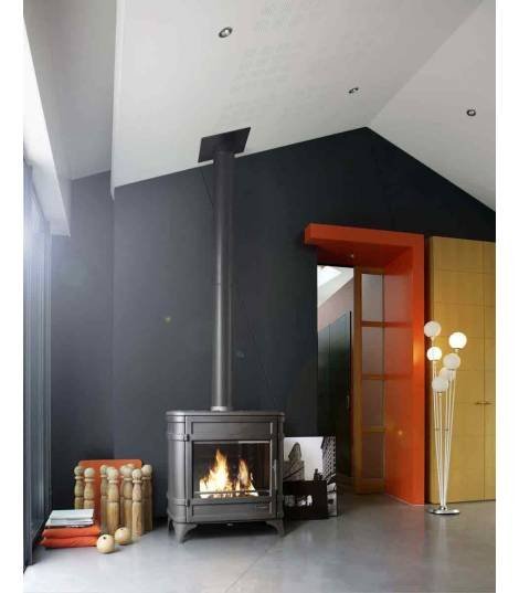 Invicta SIAM Holzofen – 12 kW – Anthrazit