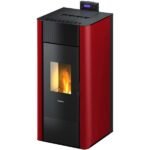 Freepoint Pelletofen Tesis Stahl Bordeaux 22,8 kW wasserführend