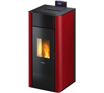 Freepoint Pelletofen Tesis Stahl Bordeaux 22,8 kW wasserführend