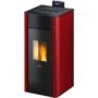 Freepoint Pelletofen Tesis Stahl Bordeaux 22,8 kW wasserführend