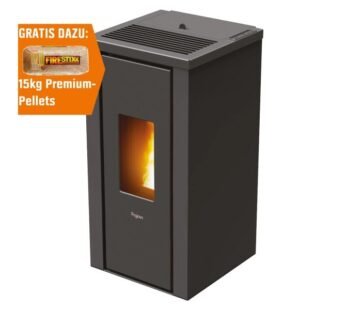 PEGASO Pelletofen Vera Stahl Anthrazit 7 kW mit Automatik
