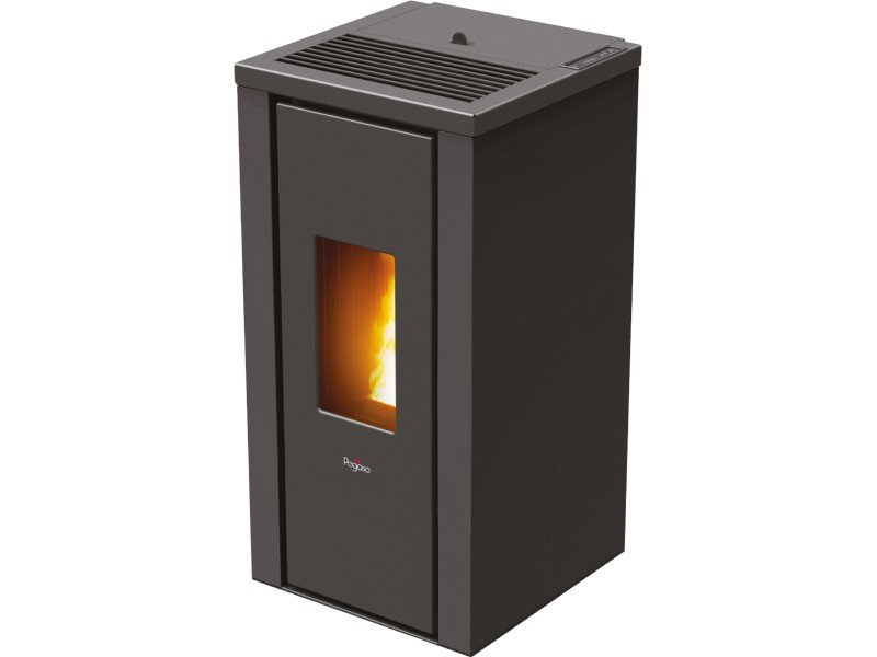 PEGASO Pelletofen Vera Stahl Anthrazit 7 kW mit Automatik