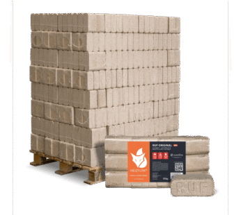 Heizfuxx RUF Original Red Holzbriketts Hartholz 10kg x 96 Gebinde 960kg Palette