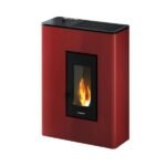 Freepoint Pelletofen Atri Metall Bordeaux 4,9 kW