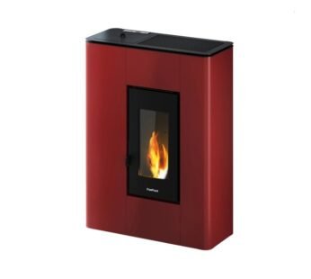 Freepoint Pelletofen Atri Metall Bordeaux 4,9 kW