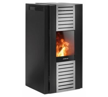 Justus Pelletofen Sirkos Aqua 2.0 Stahl Schwarz 9,4 kW wasserführend
