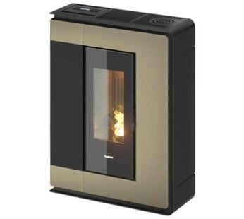 Freepoint Pelletofen Arco Stahl Bronze 7 kW mit Automatik