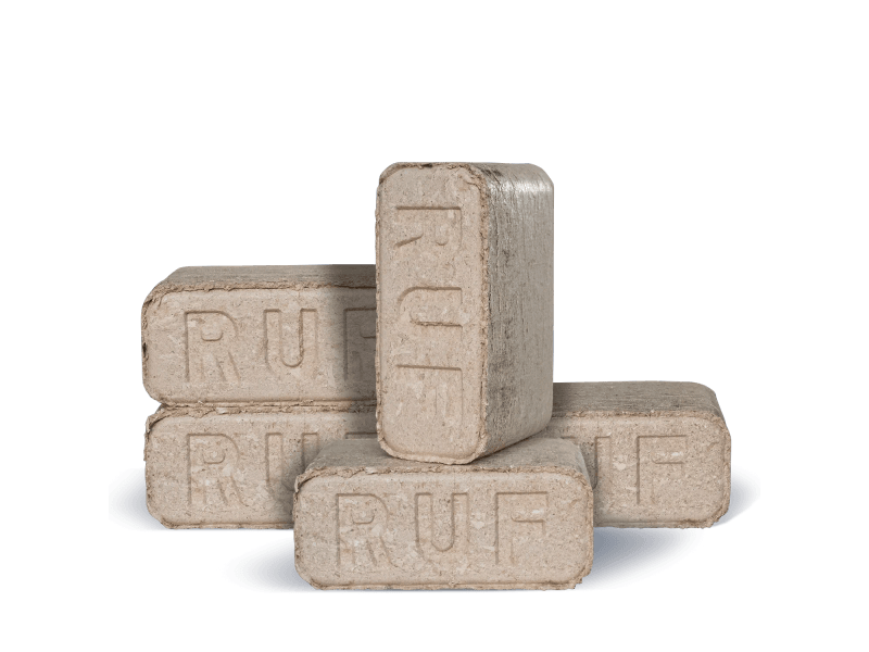 Heizfuxx RUF Original Red Holzbriketts Hartholz 10kg x 96 Gebinde 960kg Palette