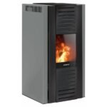Justus Pelletofen Sirkos Aqua 2.0 Stahl Taupe 9,4 kW wasserführend