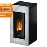 Freepoint Pelletofen Vega Naturstein 10,5 kW mit Automatik