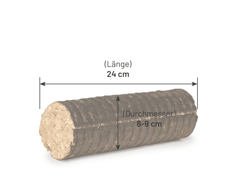 Heizfuxx Nestro M Holzbriketts Hartholz im Karton 12kg x 25 Karton 300kg Palette