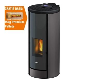 Freepoint Pelletofen Breeze Stahl Titan 9,1 kW mit Automatik