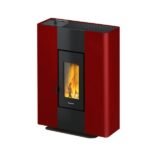 Freepoint Pelletofen Roxy Stand Stahl Bordeaux 7 kW