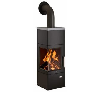 Justus Kaminofen Diego Wärme+ Schwarz 6 kW