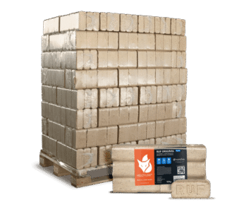 Heizfuxx RUF Original Blue Holzbriketts Nadelholz 10kg x 96 Gebinde 960kg Palette
