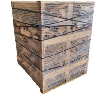 Kaminholz 25 cm Gestapelt und Trocken 115 cm x 105 cm x 105 cm