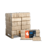 Heizfuxx RUF Original Blue Holzbriketts Nadelholz 10kg x 30 Gebinde 300kg Palette