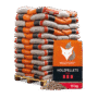 Heizfuxx Red ENplus A1 Holzpellets Hartholz 15kg x 65 Sack 975kg Palette