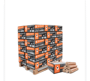 Heizfuxx BBQ-Buchenholzbriketts 18kg x 18 Gebinde 324kg Palette