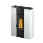 Freepoint Pelletofen Roxy Stahl Weiß 7 kW