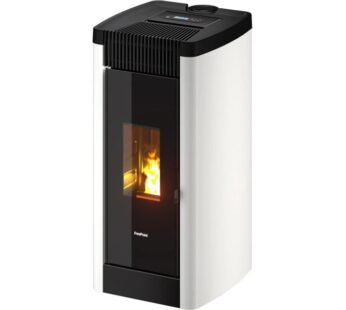 Freepoint Pelletofen STEE Stahl Weiß 8,5 kW mit Automatik