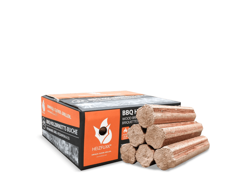 Heizfuxx BBQ-Buchenholzbriketts 18kg x 54 Gebinde 972kg Palette