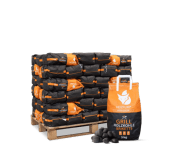 Heizfuxx Grillbriketts 5kg x 60 Sack 300kg 60er Palette