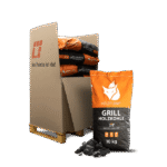 Heizfuxx Grillholzkohle in Gastro-Qualität 10kg x 12 Sack 120kg Palette
