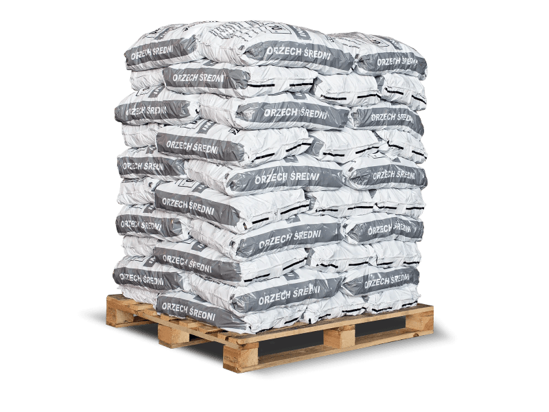 ANMAG Steinkohle 25–60 mm 20kg x 50 Sack 1000kg Palette