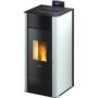 Freepoint Pelletofen Tesis Stahl Weiß 22,8 kW wasserführend