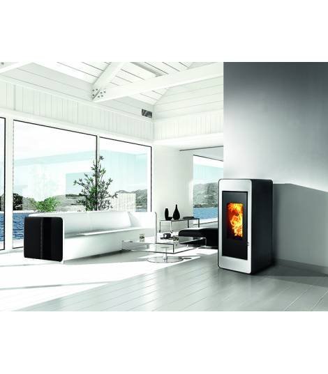 Invicta NEMESIA IPE9 Pelletofen – 9 kW – Weiß