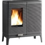 Invicta AKIMIX RESSORTS Kombiofen für Holz und Pellets – 7 kW – Anthrazit
