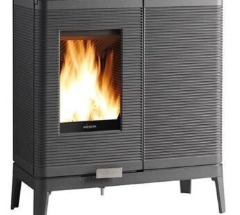 Invicta AKIMIX RESSORTS Kombiofen für Holz und Pellets – 7 kW – Anthrazit